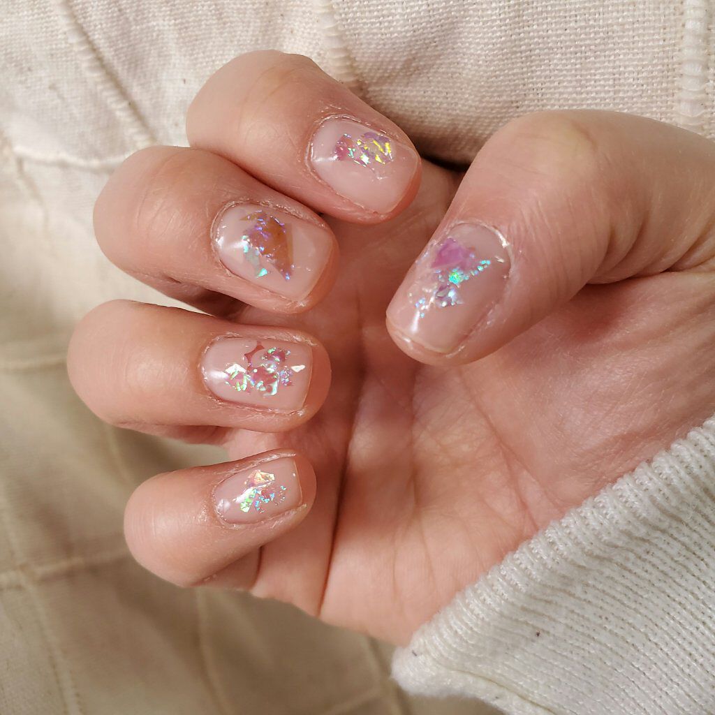 ホログラム/セリア/ネイルチップ・パーツを使ったクチコミ（2枚目）