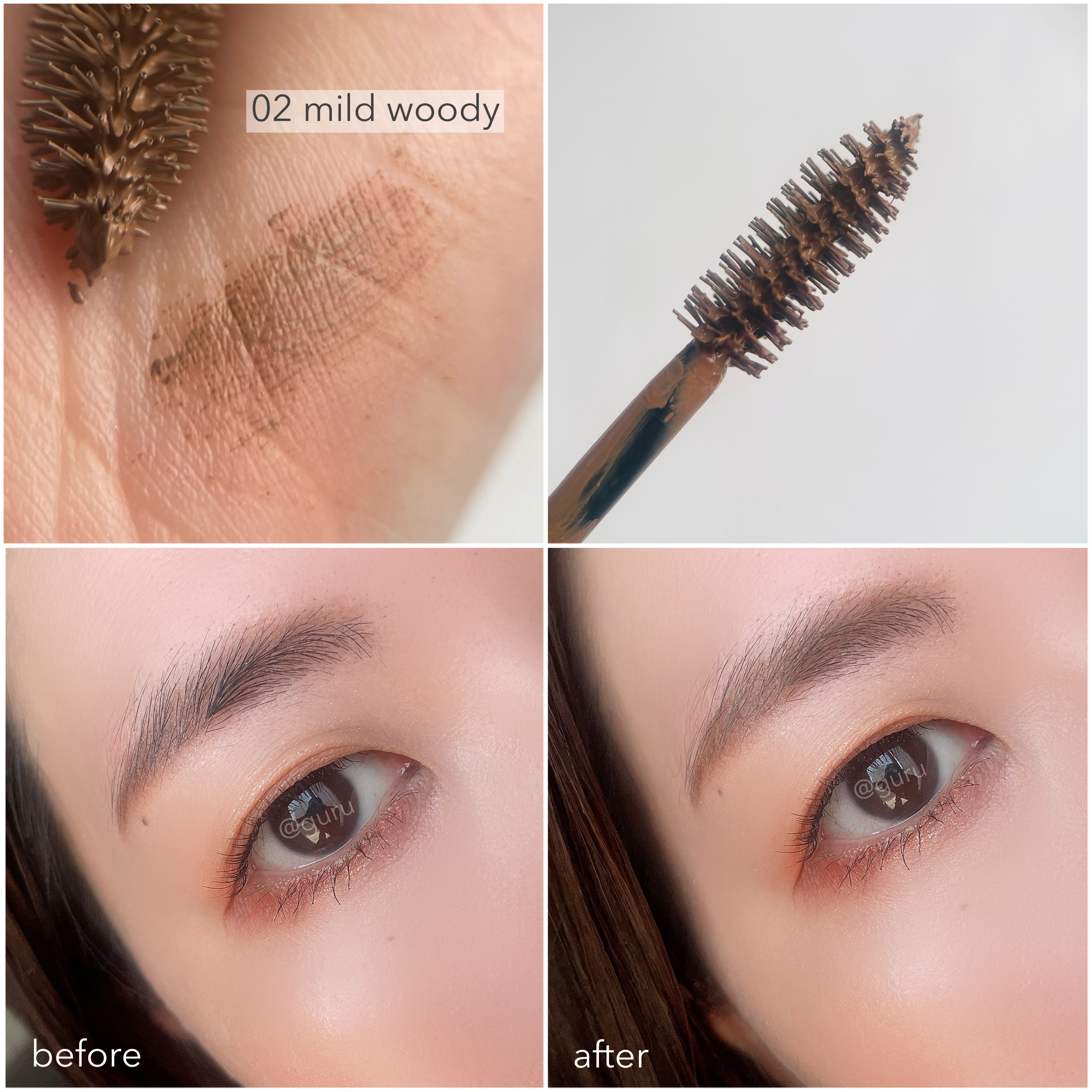 ハンオールブロウカラ/rom&nd/眉マスカラを使ったクチコミ（3枚目）