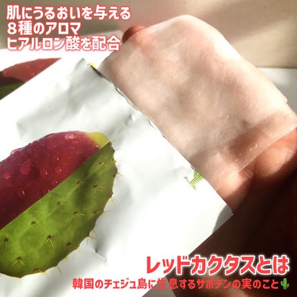 レッドカクタススージングマスク/ELT COSMETICS/シートマスク・パックを使ったクチコミ(7枚目)