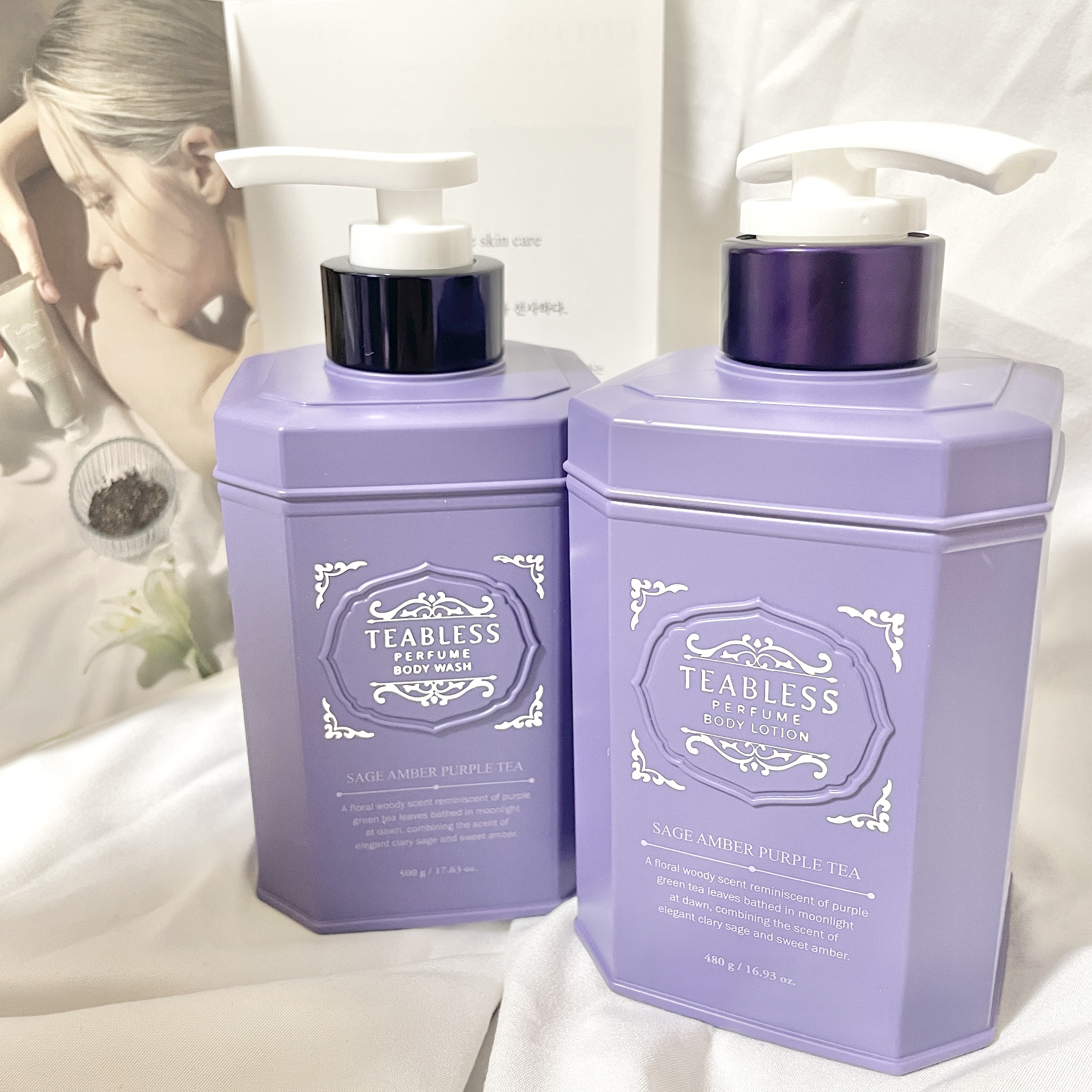 パフュームボディローション セイジアンバーパープルティー/TEABLESS/ボディローションを使ったクチコミ（1枚目）