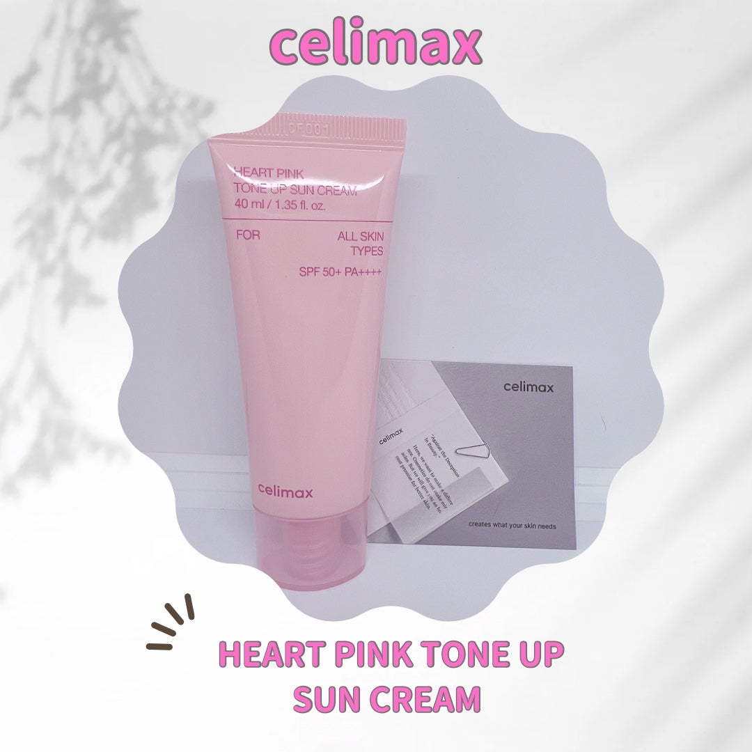 ハートピンクトーンアップサンクリーム/celimax/日焼け止めクリームを使ったクチコミ(2枚目)
