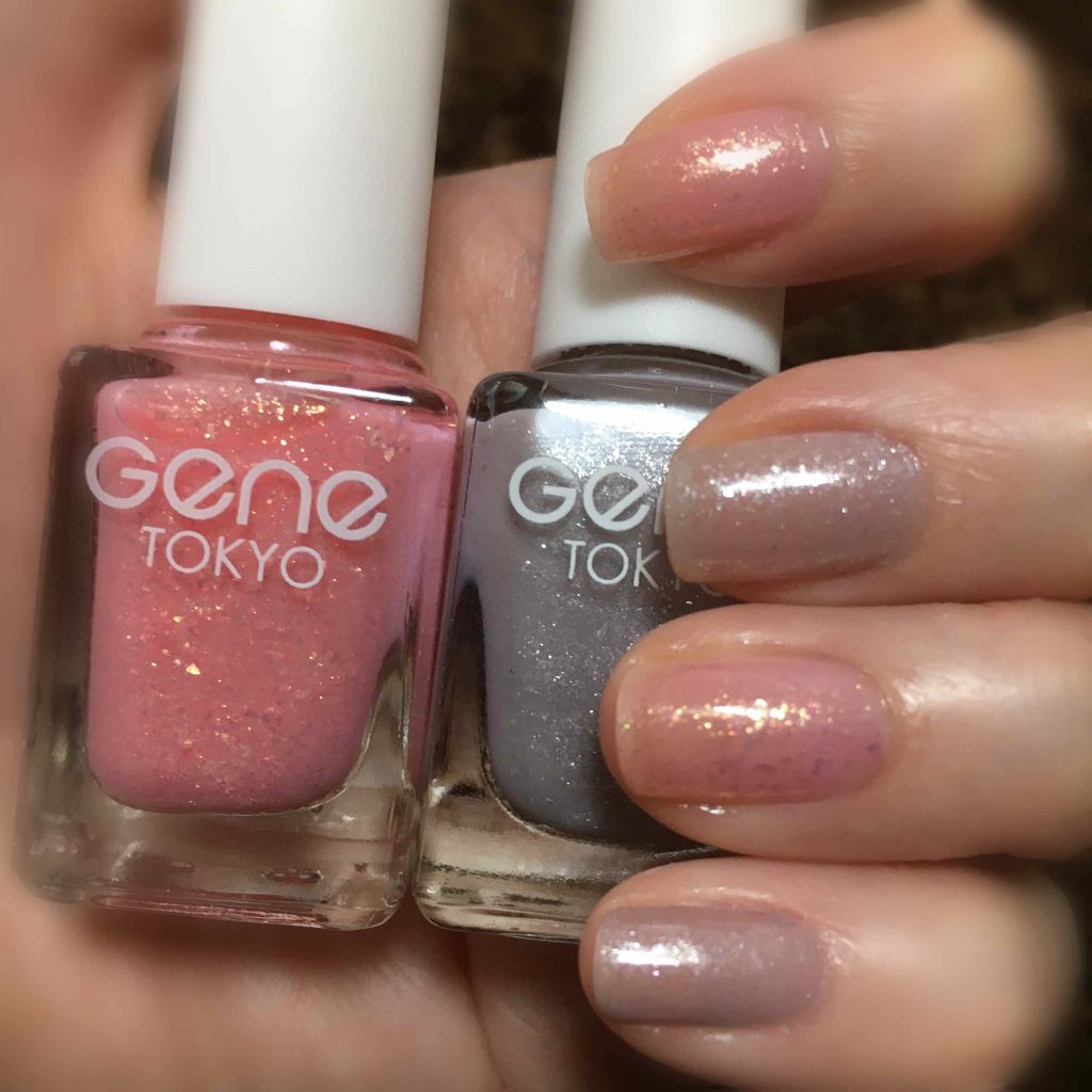 gene TOKYO ネイル ラベンダーダズル/DAISO/マニキュアを使ったクチコミ（3枚目）