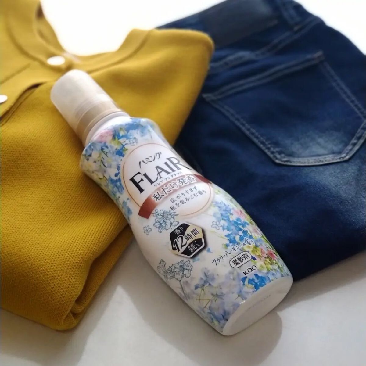 ハミング フレア フレグランス フラワーハーモニーの香り 本体 520ml/ハミングフレア/柔軟剤を使ったクチコミ（1枚目）