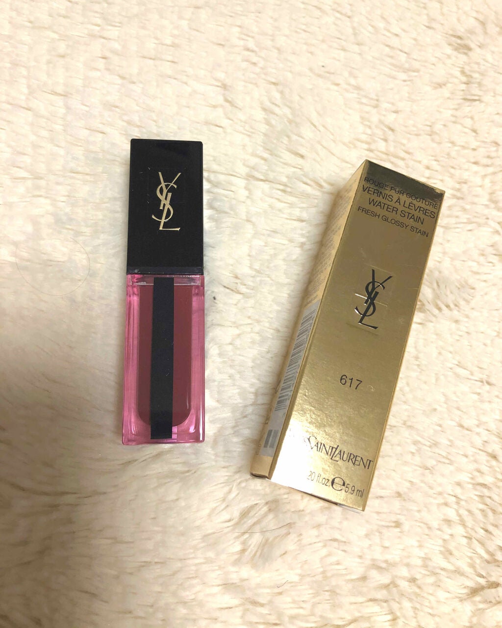 ルージュ ピュールクチュール ヴェルニ ウォーターステイン/YVES SAINT LAURENT BEAUTE/口紅を使ったクチコミ(1枚目)
