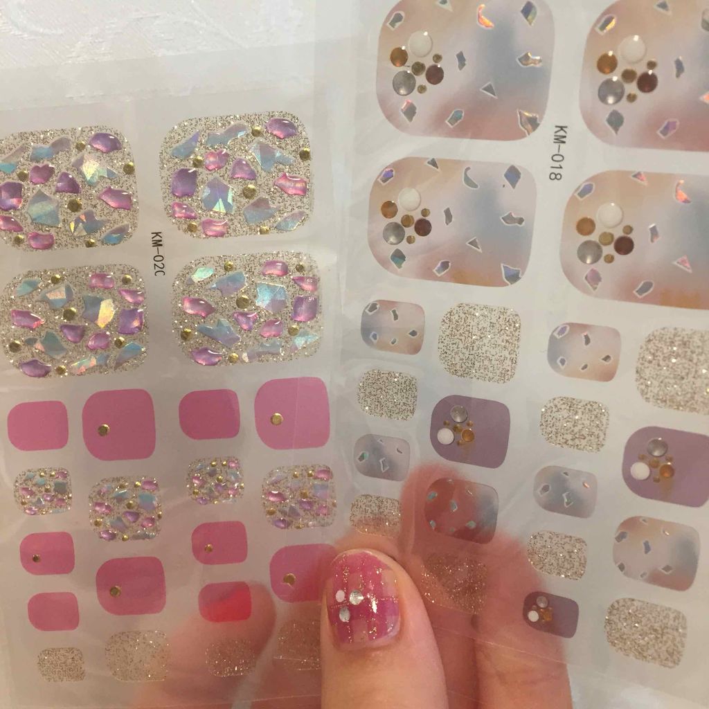 ネイルシール/Qoo10/ネイルシールを使ったクチコミ(3枚目)