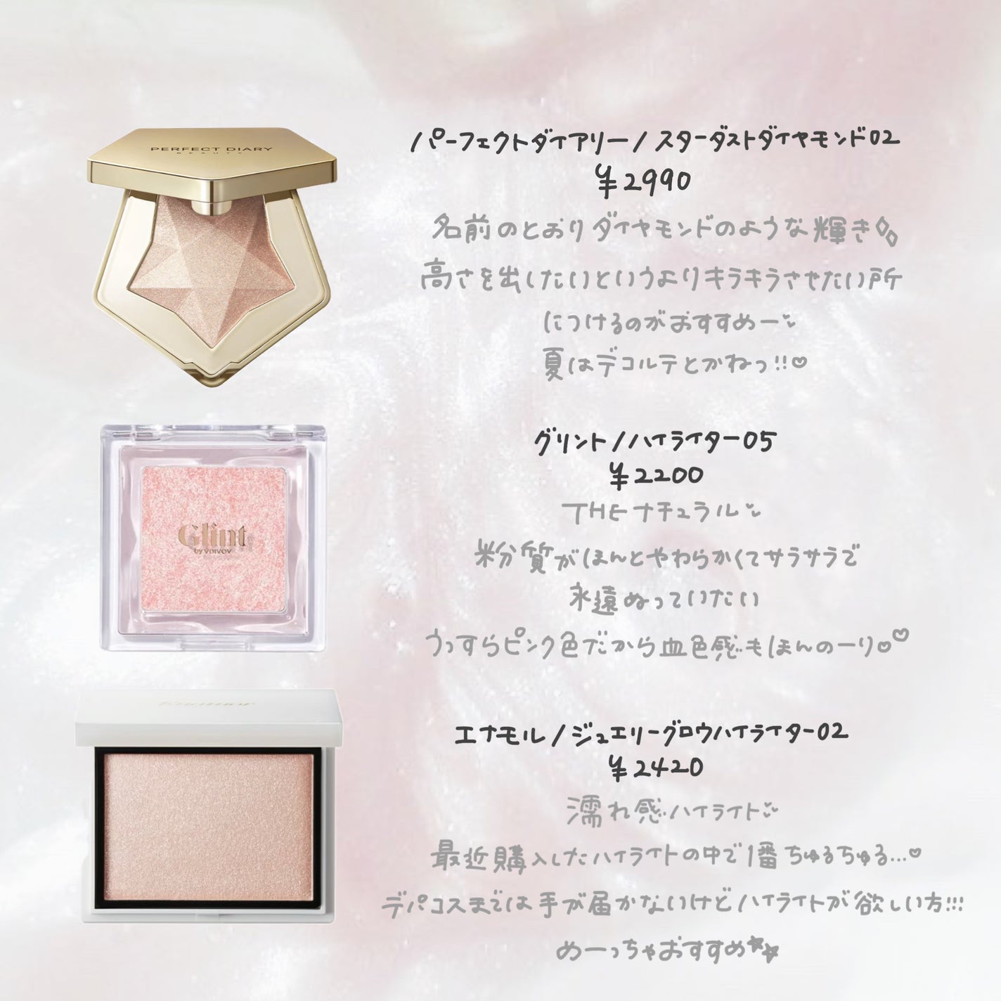 Dior・パーフェクトダイアリー・クレ・ド・ポー ボーテ・Glint Dior・パーフェクトダイアリー・クレ・ド・ポー ボーテ・Glint