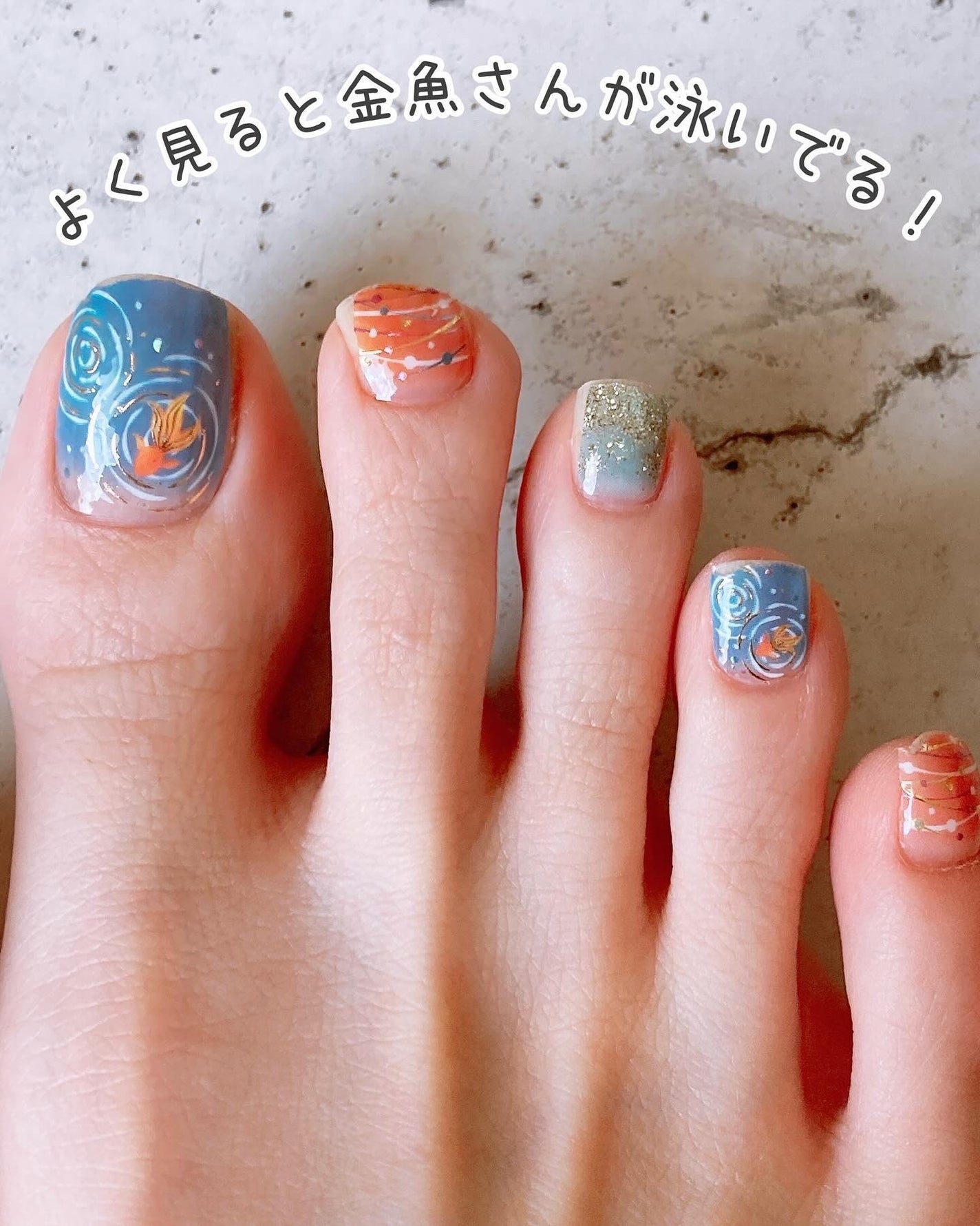 貼るジェルネイル/セリア/ネイルシールを使ったクチコミ(7枚目)