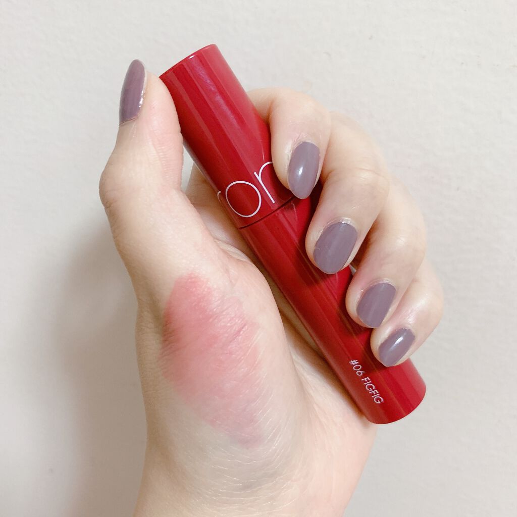 ジューシーラスティングティント/rom&nd/リップティントを使ったクチコミ（2枚目）