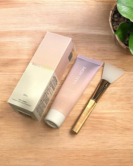 トリプルコラーゲンプレミアムクリームマスク/VARI:HOPE/フェイスクリームを使ったクチコミ(2枚目)