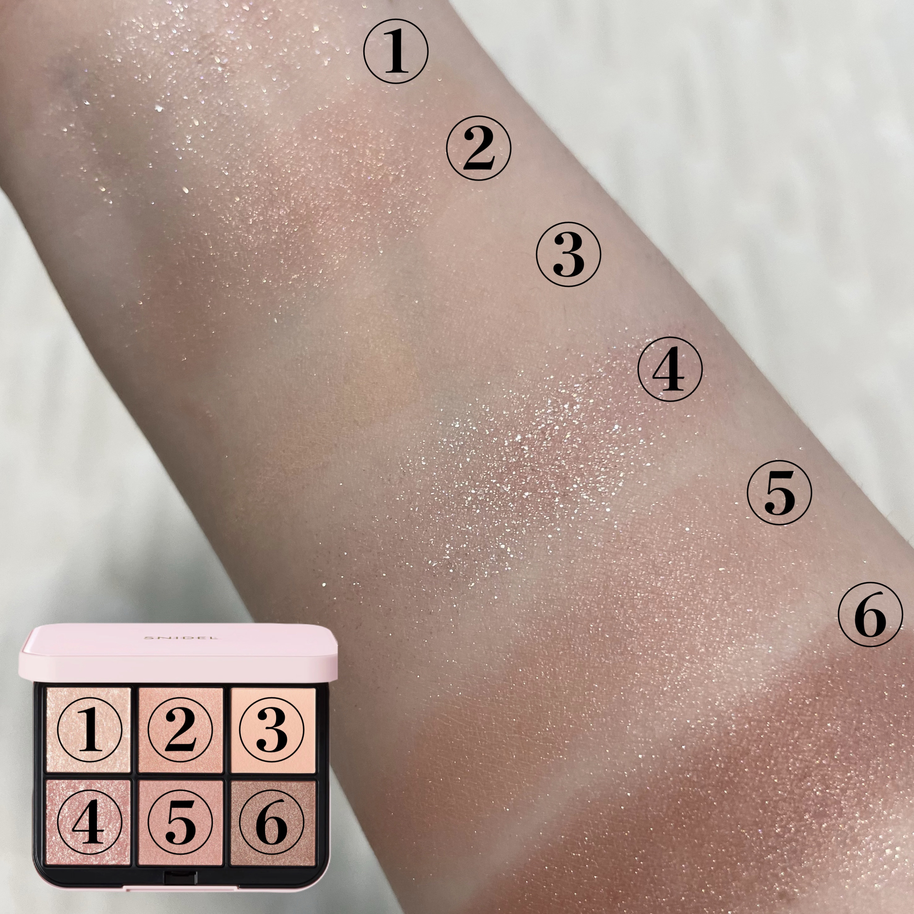 アイデザイナー n 03 Tuxedo Brown（初回限定パッケージ）/SNIDEL BEAUTY/アイシャドウパレットを使ったクチコミ（3枚目）