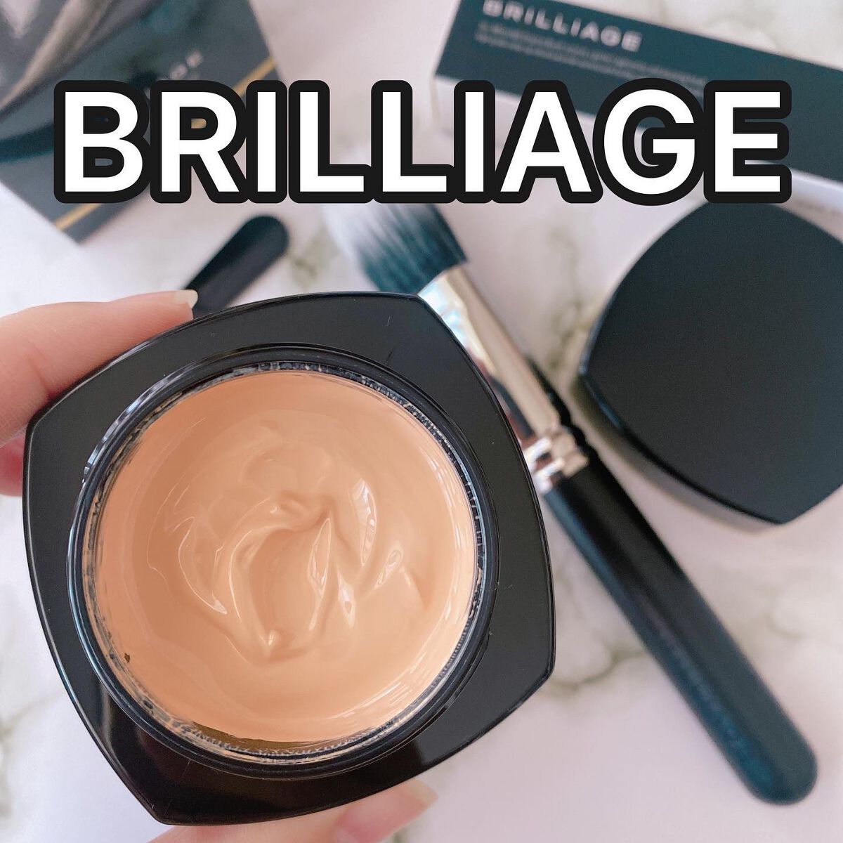 リペアビューティー ウォータークリームファンデーション アクアデュードロップ ピュアベージュ20/ブリリアージュ/クリーム・エマルジョンファンデーションを使ったクチコミ（1枚目）