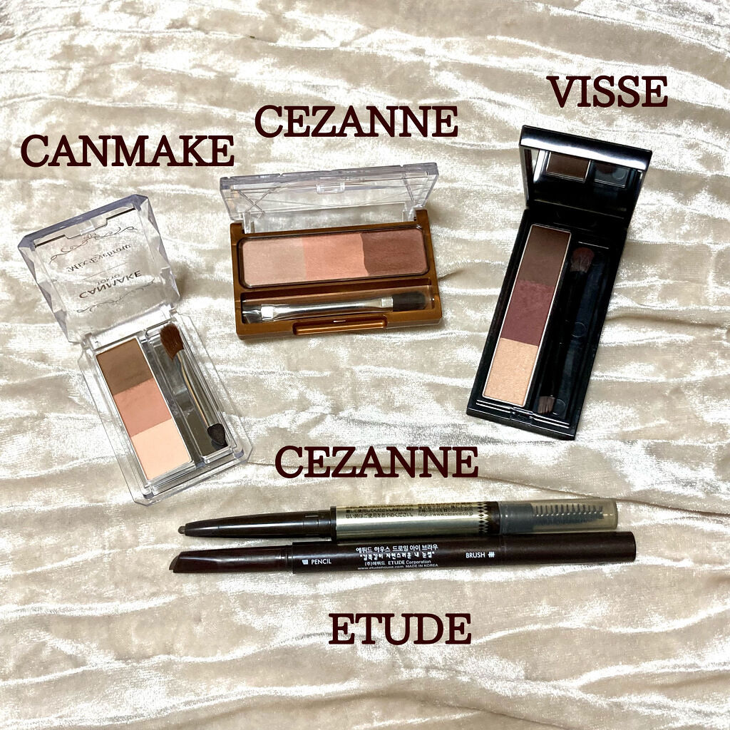 ブラシ付きアイブロウ繰り出し/CEZANNE/アイブロウペンシルを使ったクチコミ（1枚目）