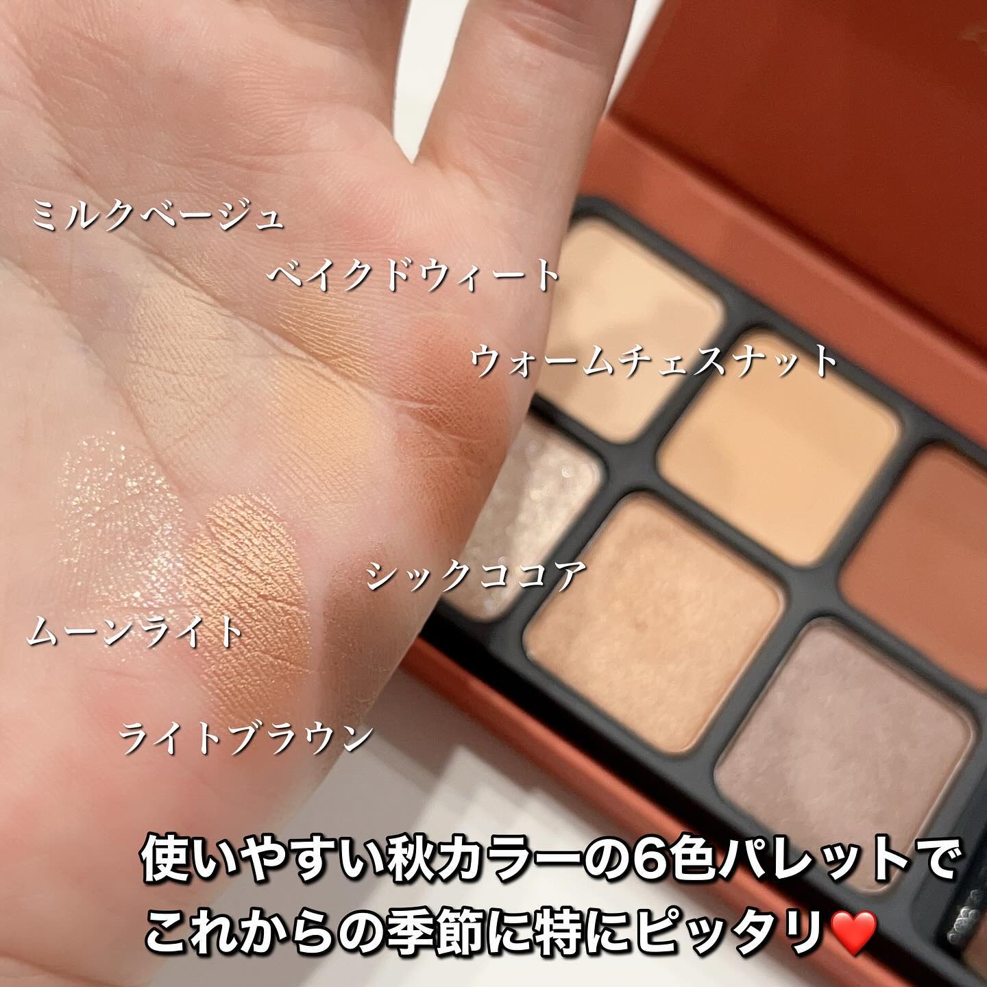 アイカラーパレット/heme/アイシャドウパレットを使ったクチコミ（3枚目）