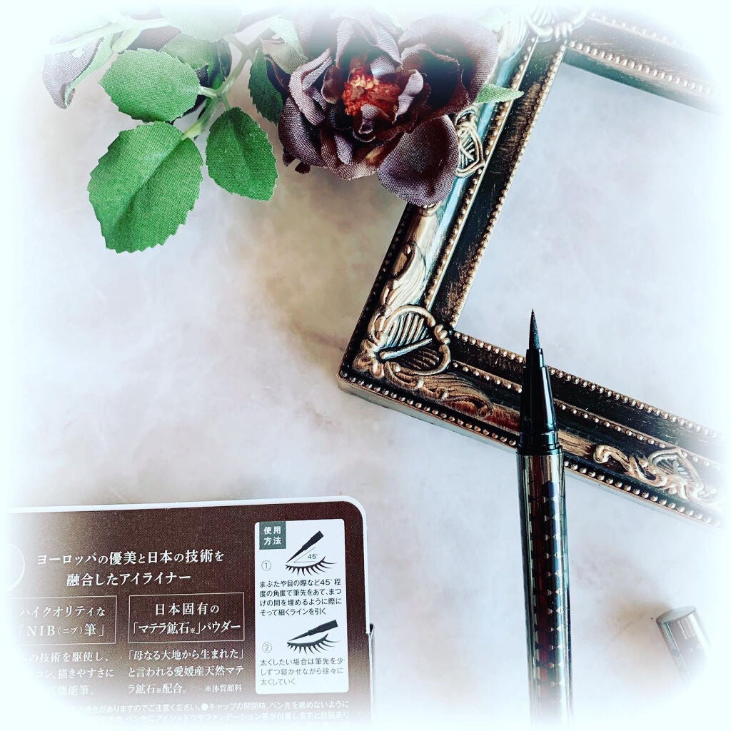 ニブ リクイドアイライナー BR1/ATSUSHI NAKASHIMA Cosme/リキッドアイライナーを使ったクチコミ(2枚目)