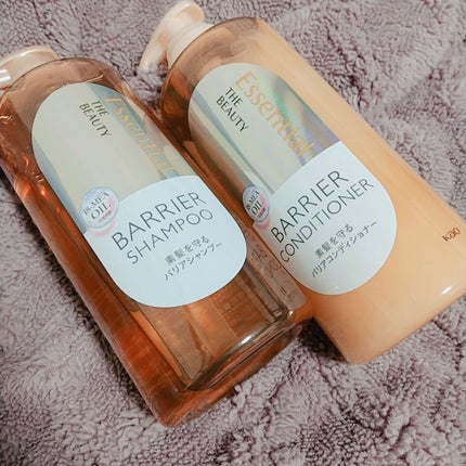 ザビューティ 髪のキメ美容素髪を守る バリアシャンプー/コンディショナー/エッセンシャル/シャンプー・コンディショナーを使ったクチコミ(1枚目)