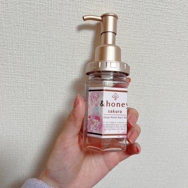 &honey ディープモイスト ヘアオイル3.0のクチコミ「一言コメント

&honey
ディープモイストヘアオイル　sakura

1540円　100m.....」（2枚目）