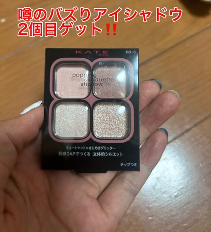 ケイト ポッピングシルエットシャドウ/KATE/アイシャドウパレットを使ったクチコミ(1枚目)