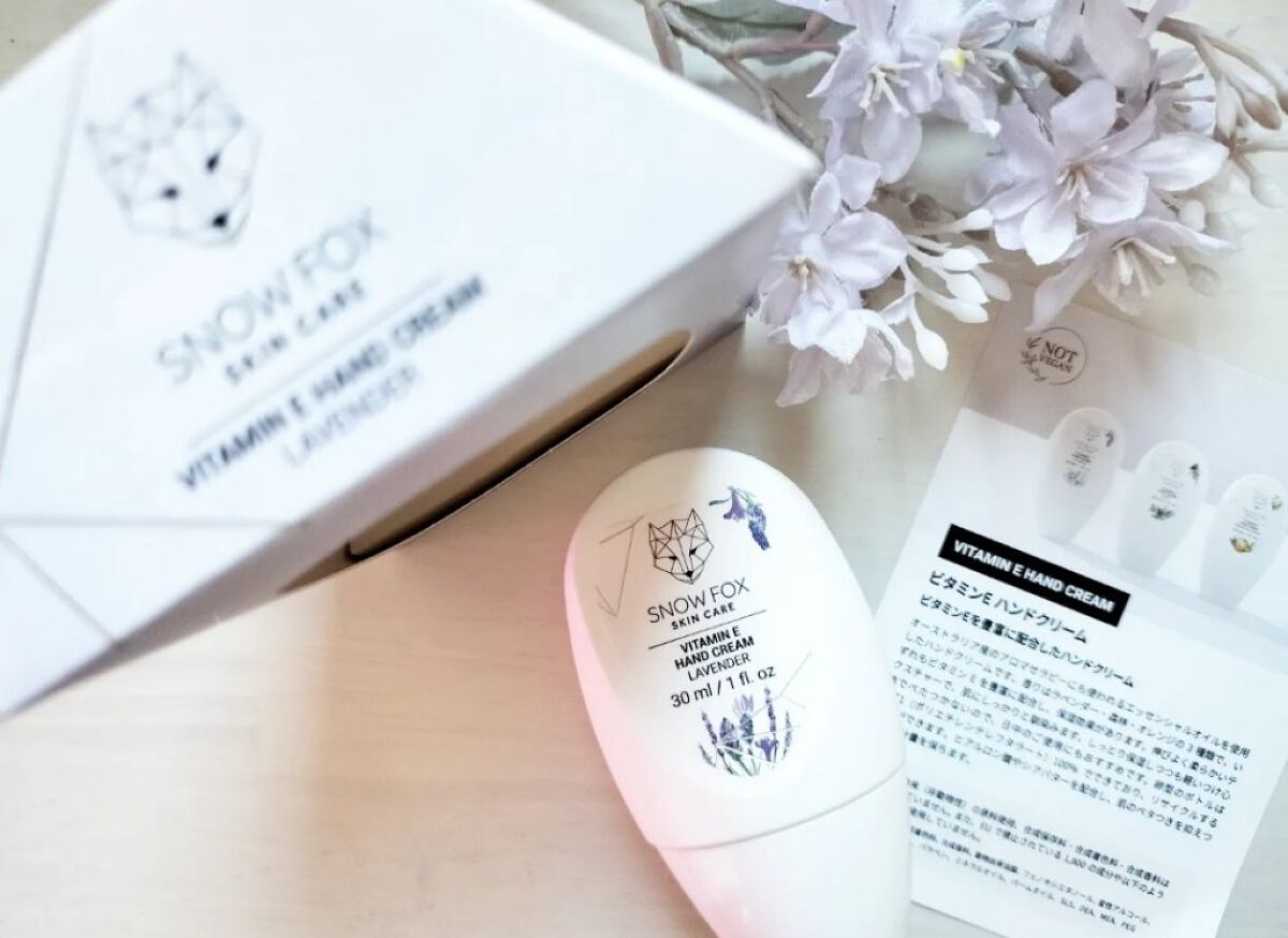 ビタミンE ハンドクリーム 01 ラベンダー/SNOW FOX SKINCARE/ハンドクリームを使ったクチコミ（2枚目）