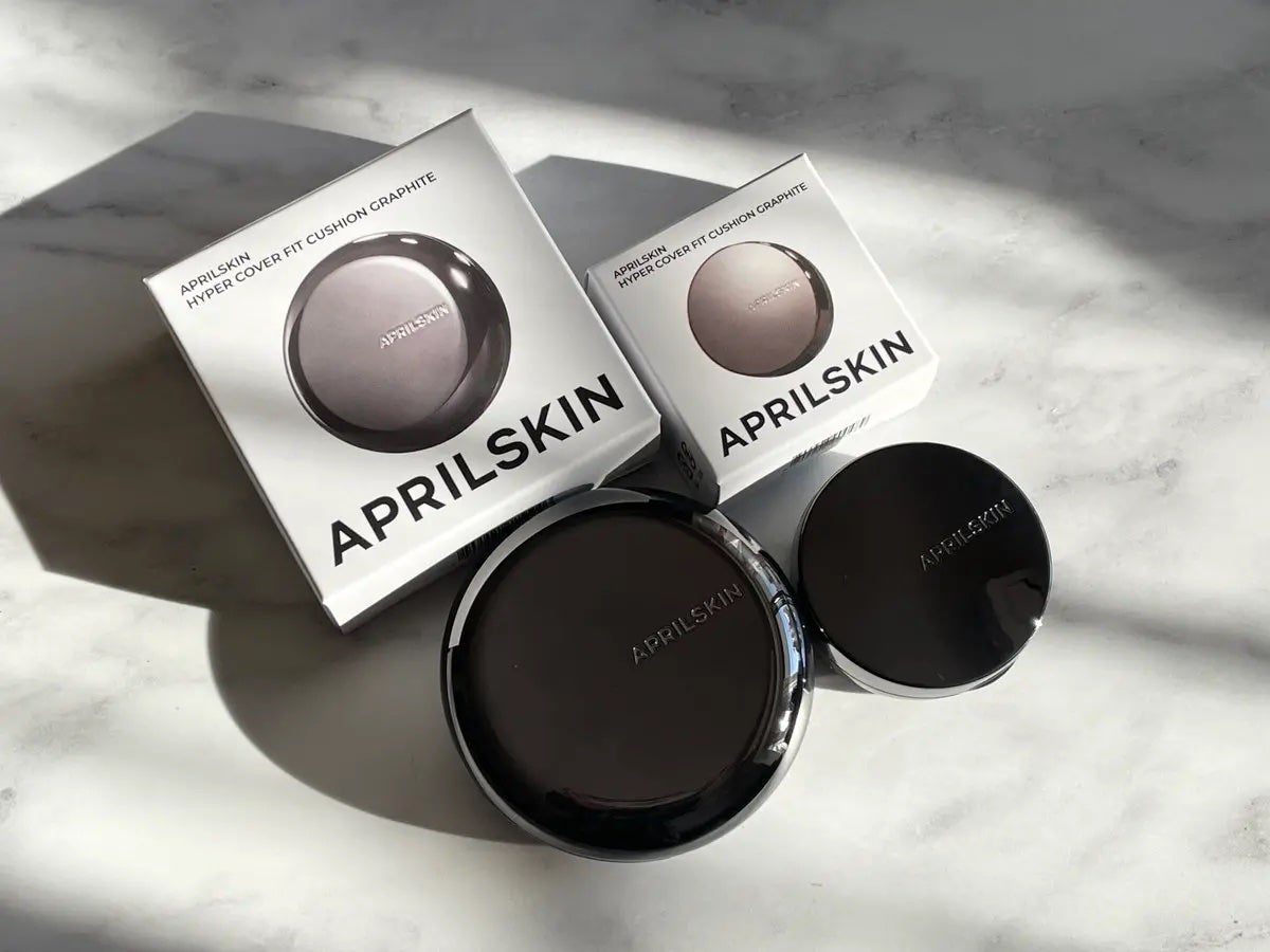 ハイパーカバーフィットクッション グラファイト/APRILSKIN/クッションファンデーションを使ったクチコミ(1枚目)