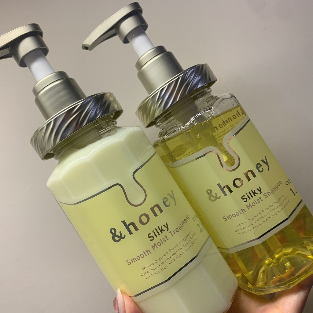 シルキー　スムースモイスチャー　シャンプー　1.0/ヘアトリートメント　2.0/&honey/市販シャンプーを使ったクチコミ（1枚目）