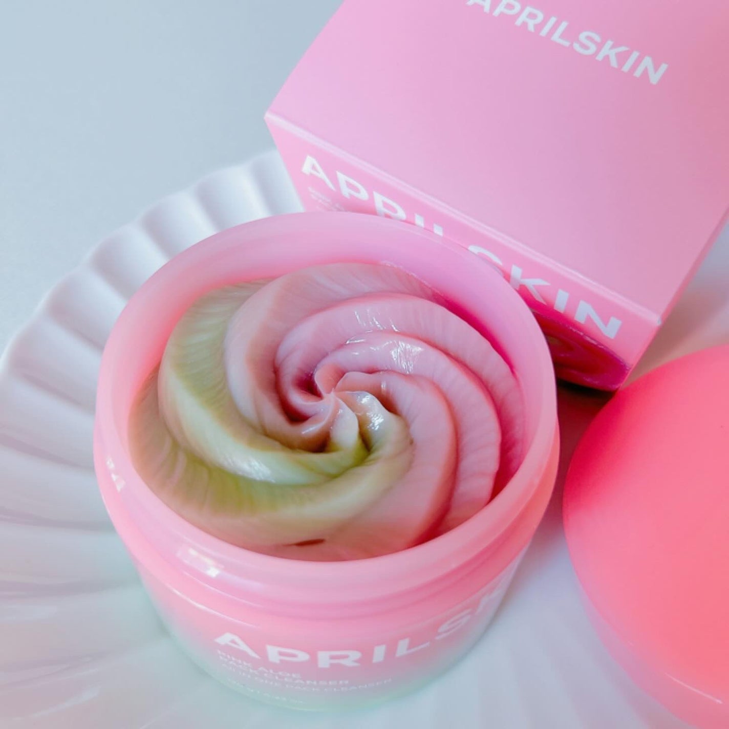 ピンクアロエメレンゲクレンザー/APRILSKIN/その他洗顔料を使ったクチコミ(2枚目)