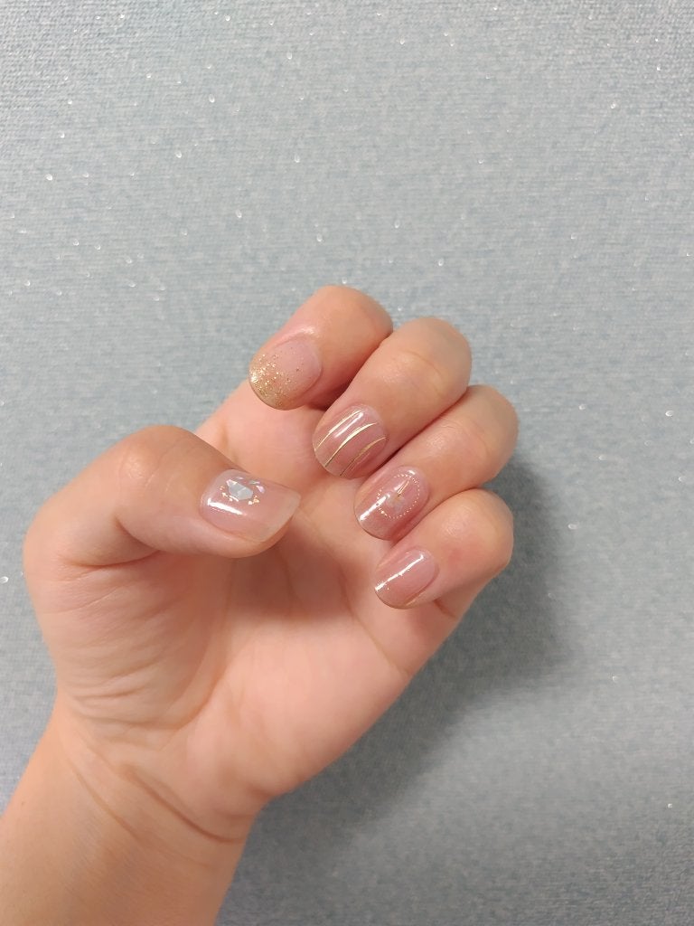 ジェルネイルシール/DAISO/ネイルシールを使ったクチコミ(2枚目)