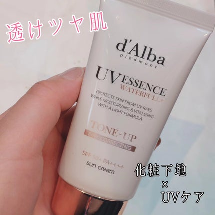 ウォータフルトーンアップサンクリーム/ダルバ/日焼け止めクリームを使ったクチコミ(1枚目)