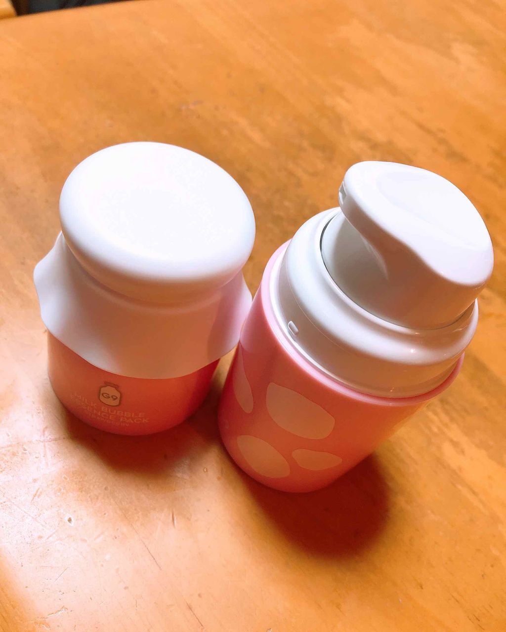 MILK BUBBLE ESSENCE PACK ＃STRAWBERRY/G9SKIN/美容液を使ったクチコミ（3枚目）