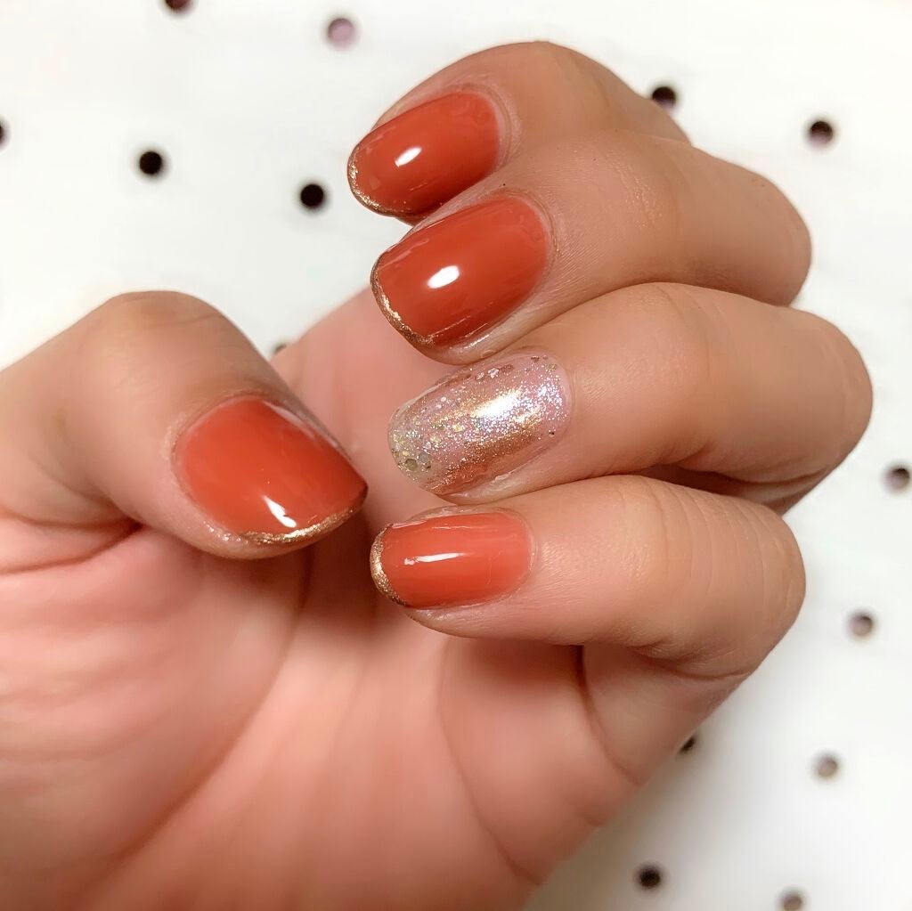 グロッシーコート/スキューズミー/オールインワンネイルを使ったクチコミ(4枚目)