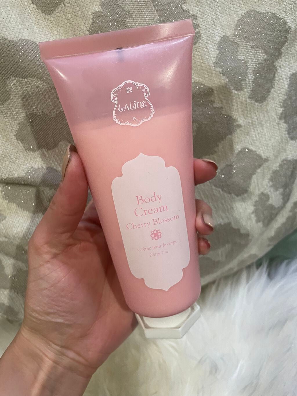 ボディクリーム チューブ チェリーブロッサム/Laline/ボディクリームを使ったクチコミ(1枚目)