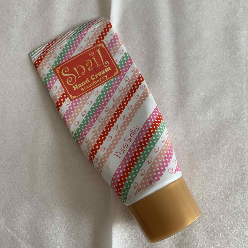 スネイルハンドクリーム ストロベリー/Pure Smile/ハンドクリームを使ったクチコミ(1枚目)