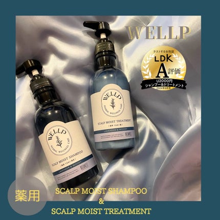 薬用スカルプケアシャンプー/トリートメント モイスト/WELLP/市販シャンプーを使ったクチコミ(1枚目)