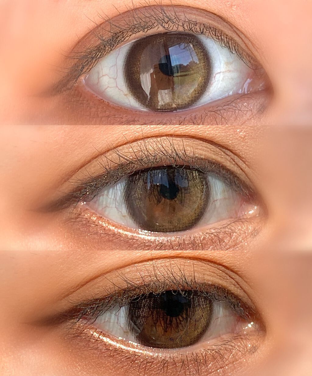 Eyelighter Glowy 1Month/OLENS/カラーコンタクトレンズを使ったクチコミ（3枚目）