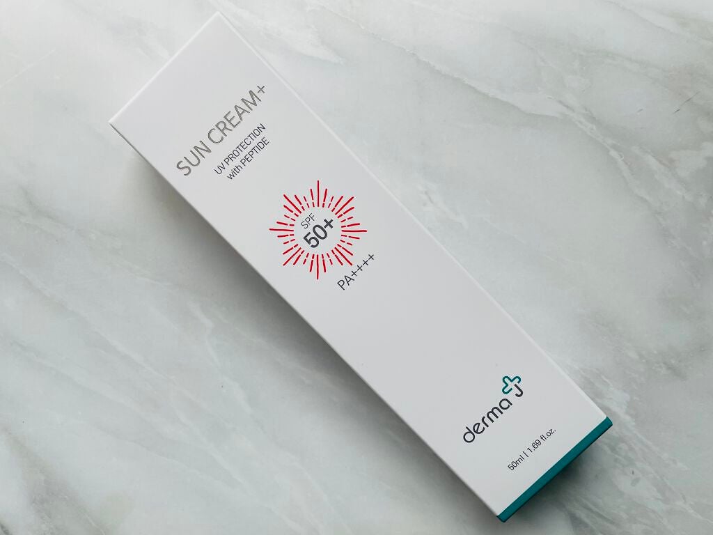 サンクリーム+/ DermaJ/日焼け止めクリームを使ったクチコミ(3枚目)