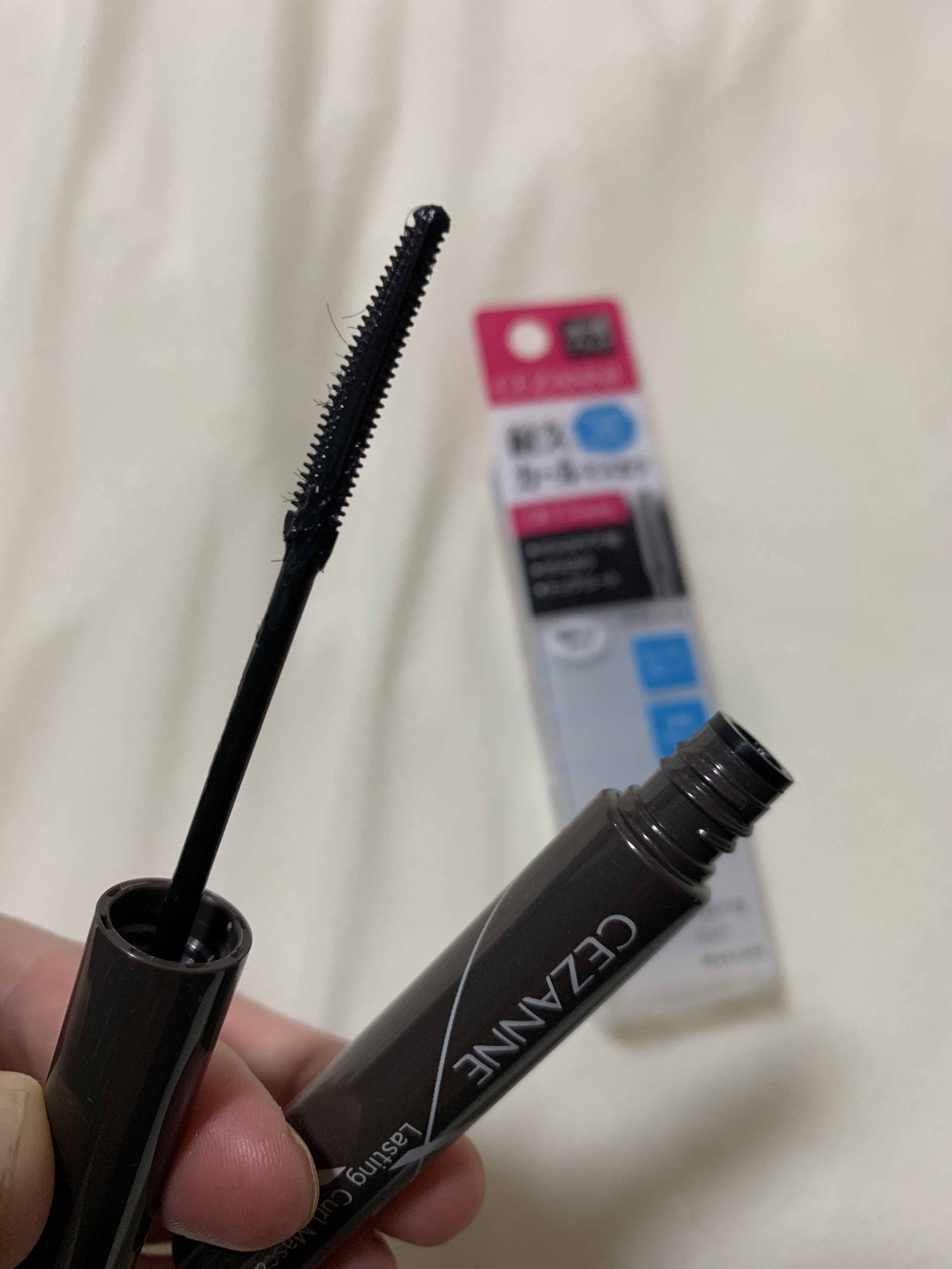 耐久カールマスカラ 01 ブラック/CEZANNE/マスカラを使ったクチコミ（2枚目）