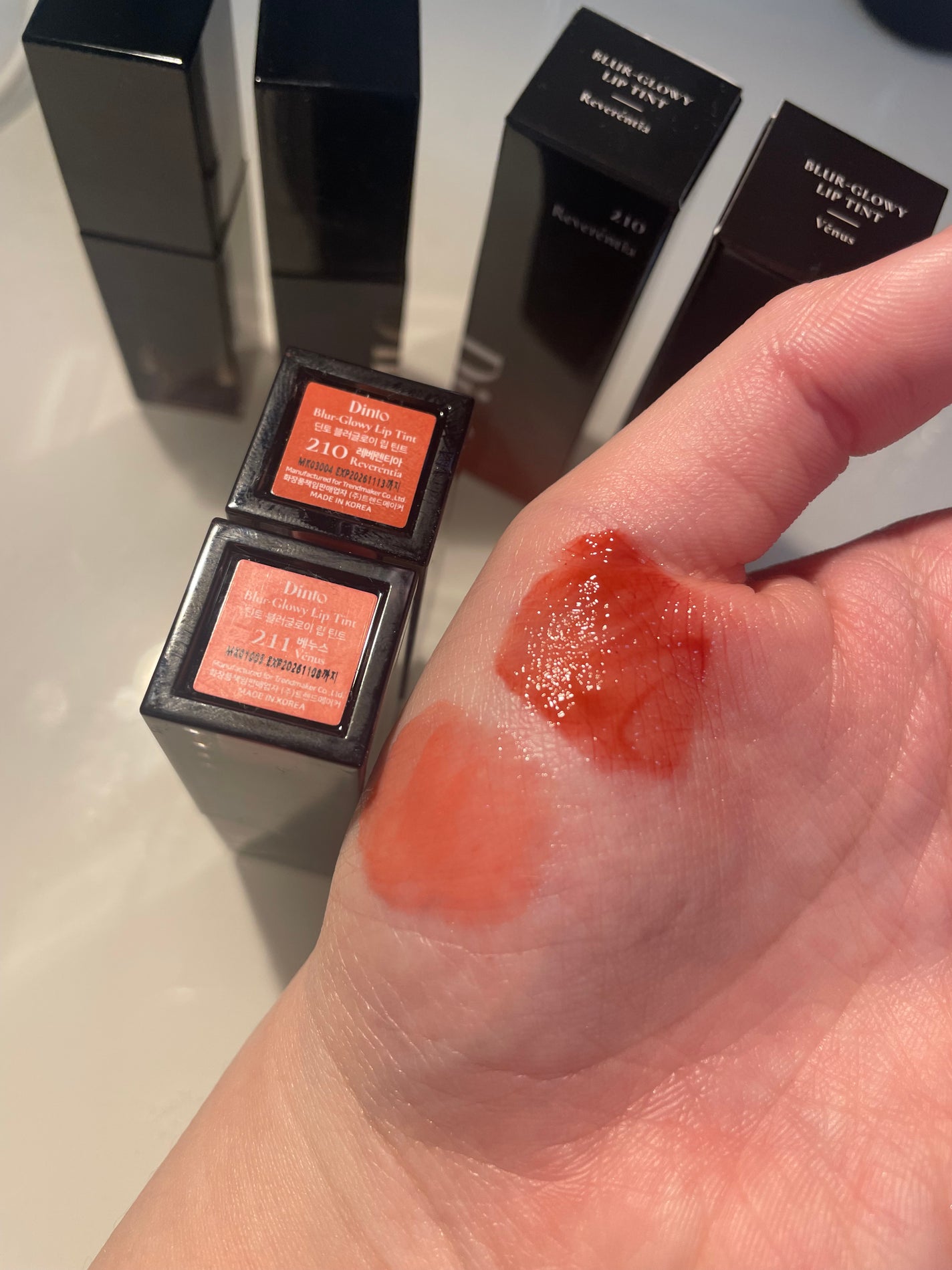 ブラーグロイリップティント/Dinto/リップティントを使ったクチコミ(4枚目)