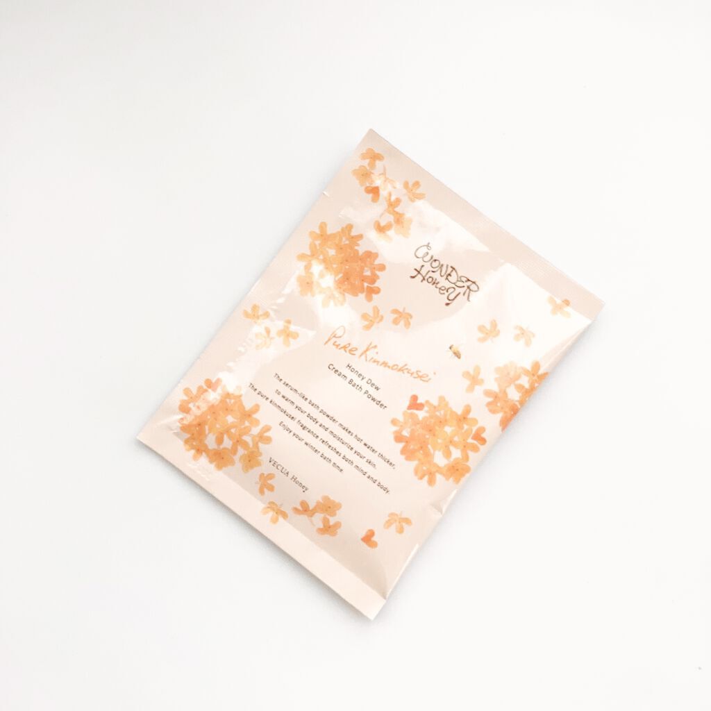 ワンダーハニー　とろとろふんわりクリームバス ピュアキンモクセイ/VECUA Honey/炭酸系入浴剤を使ったクチコミ（1枚目）