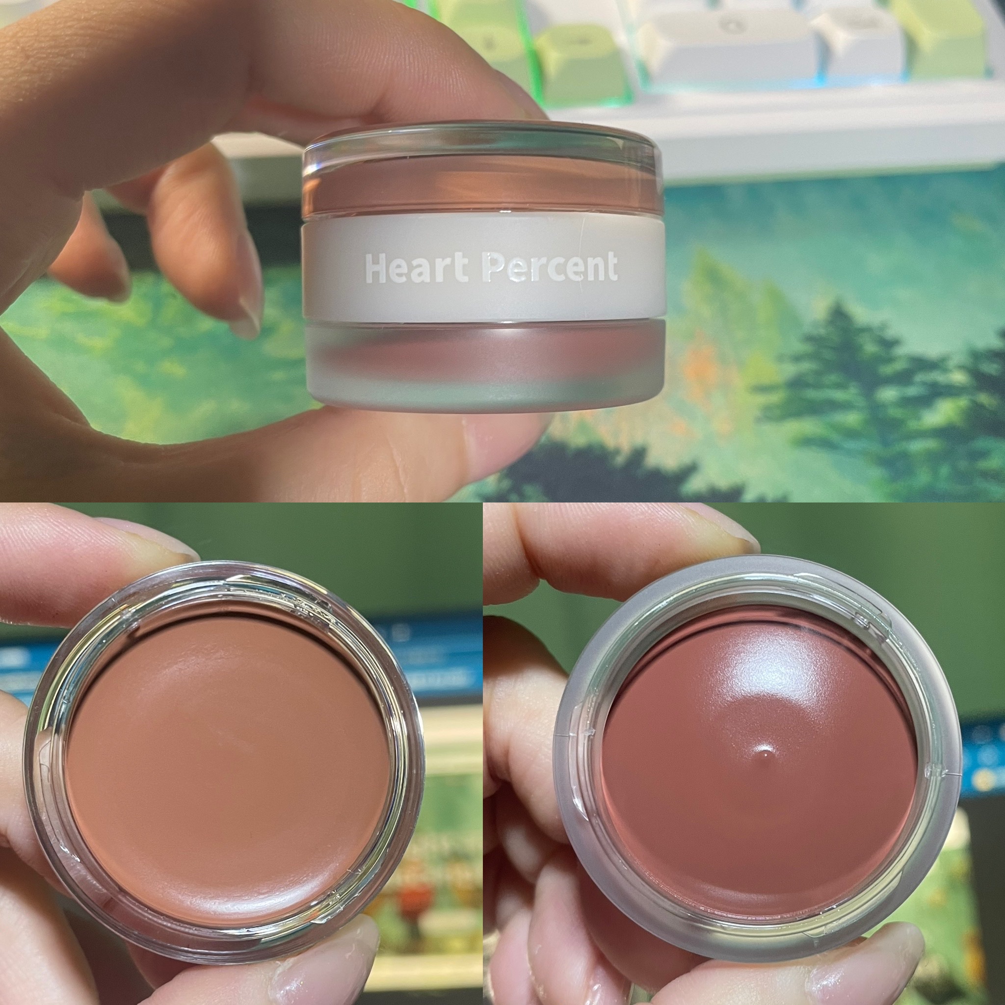 ドットオンムード・カスタム・リップアンドチーク 06 BARE NUDE-TONE MOOD/Heart Percent/ジェル・クリームチークを使ったクチコミ（1枚目）