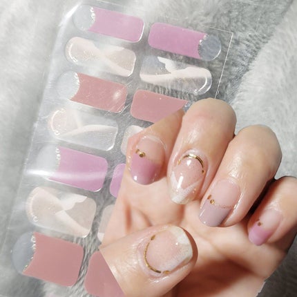 ネイルシール/Qoo10/ネイルシールを使ったクチコミ(2枚目)