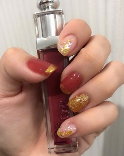 フェアリーダストパウダーオーロラピーコック/キャンドゥ/ネイルシールを使ったクチコミ(1枚目)