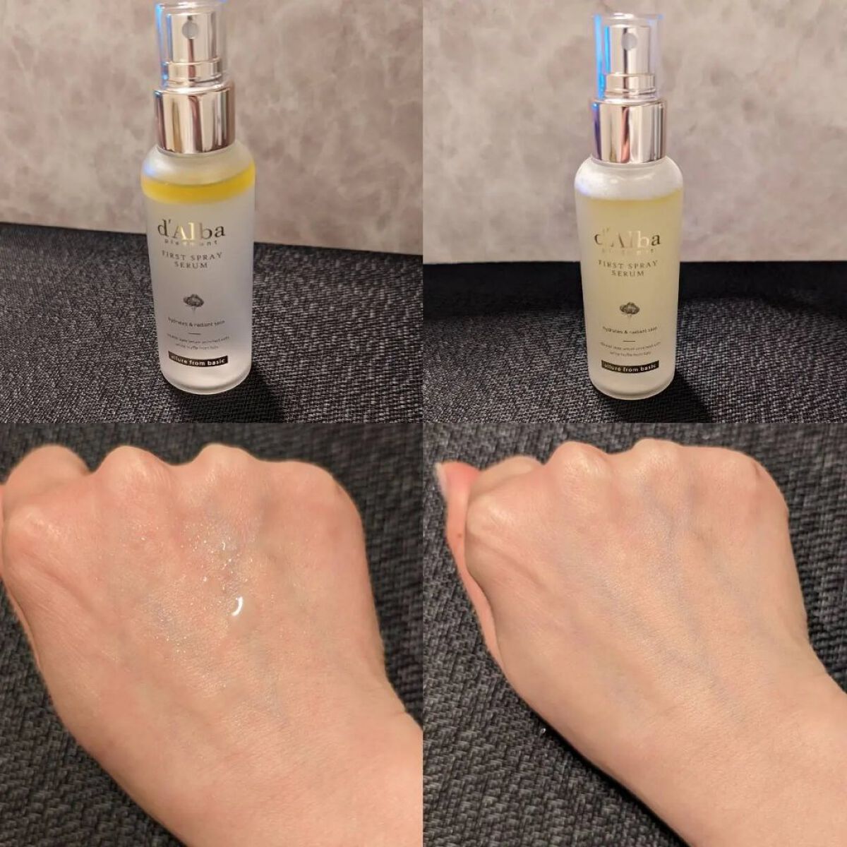 ダルバ ホワイトトリュフファーストスプレーセラム/ダルバ/ミスト状化粧水を使ったクチコミ（2枚目）