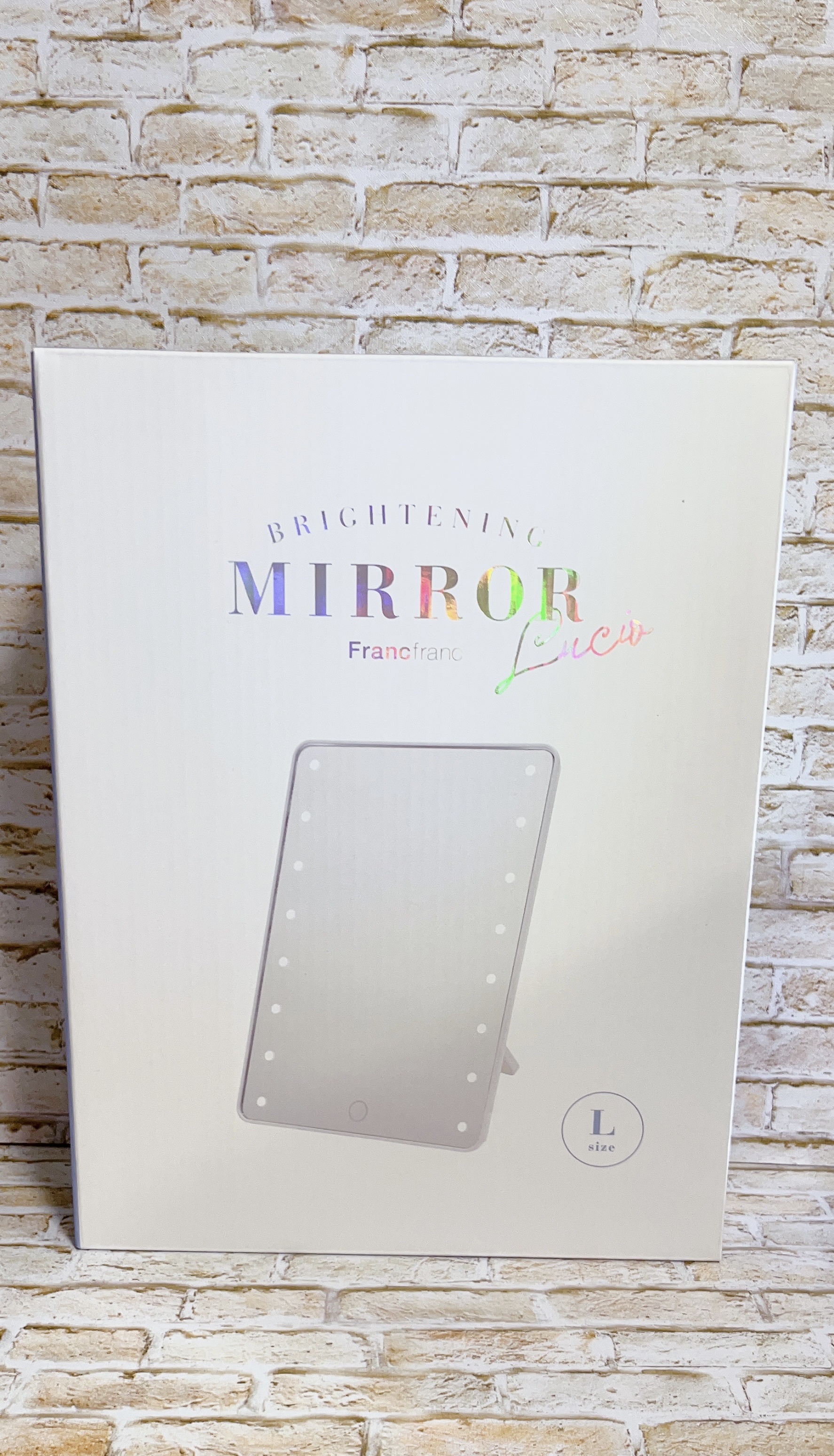 女優ミラー｜フランフランの口コミ - ☆*:Francfrancでライト付き