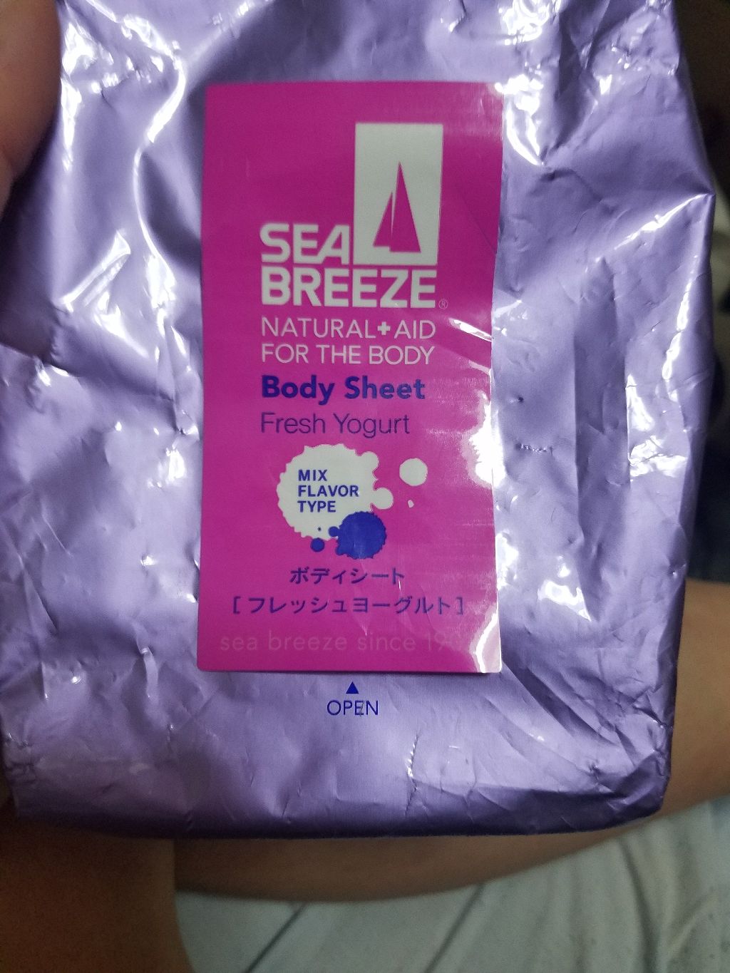 ボディシート ミックスフレーバータイプ フレッシュヨーグルト/シーブリーズ/ボディシートを使ったクチコミ(1枚目)