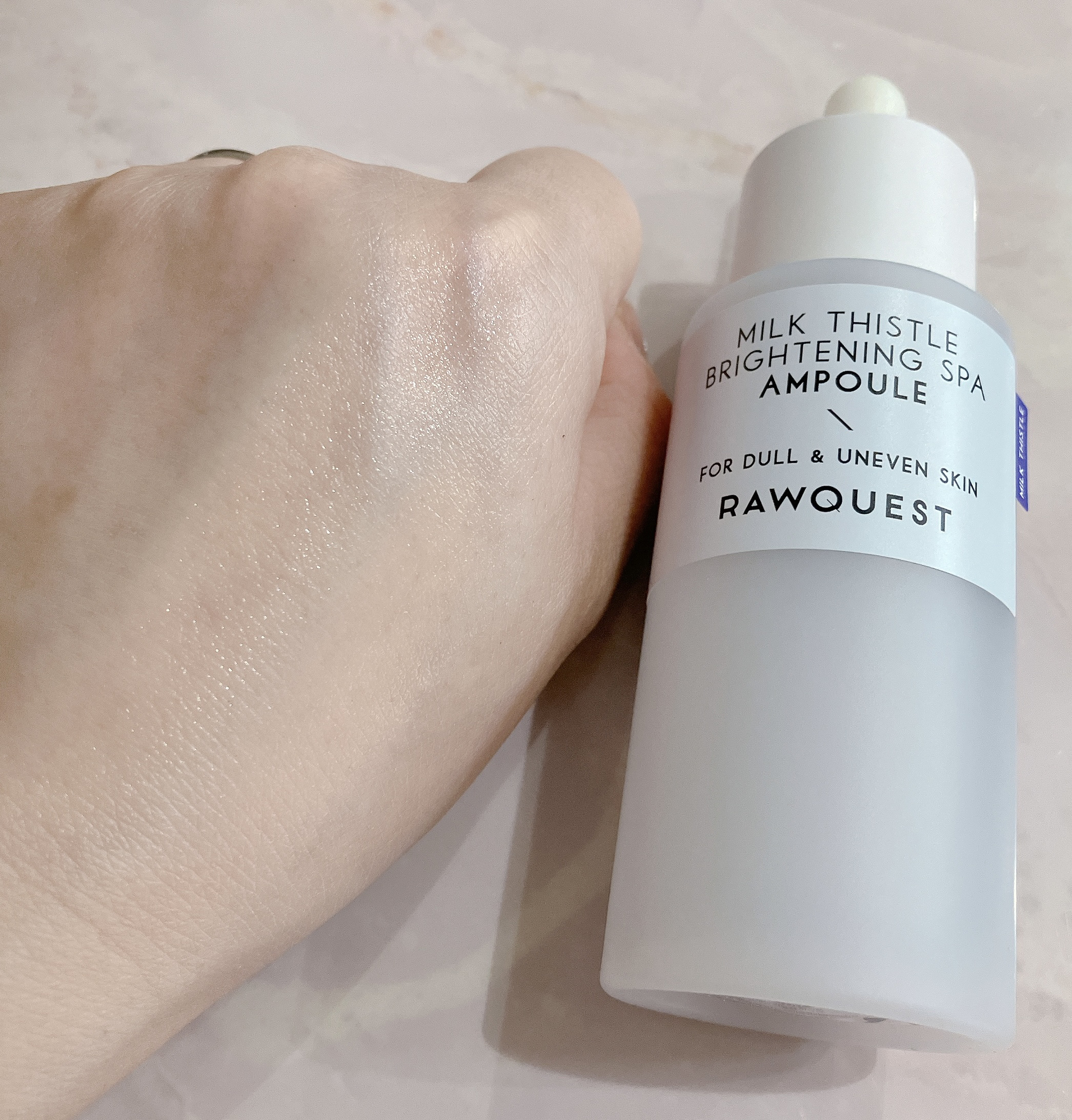 ミルクシスルブライトニングスパ アンプル/RAWQUEST/美容液を使ったクチコミ（3枚目）
