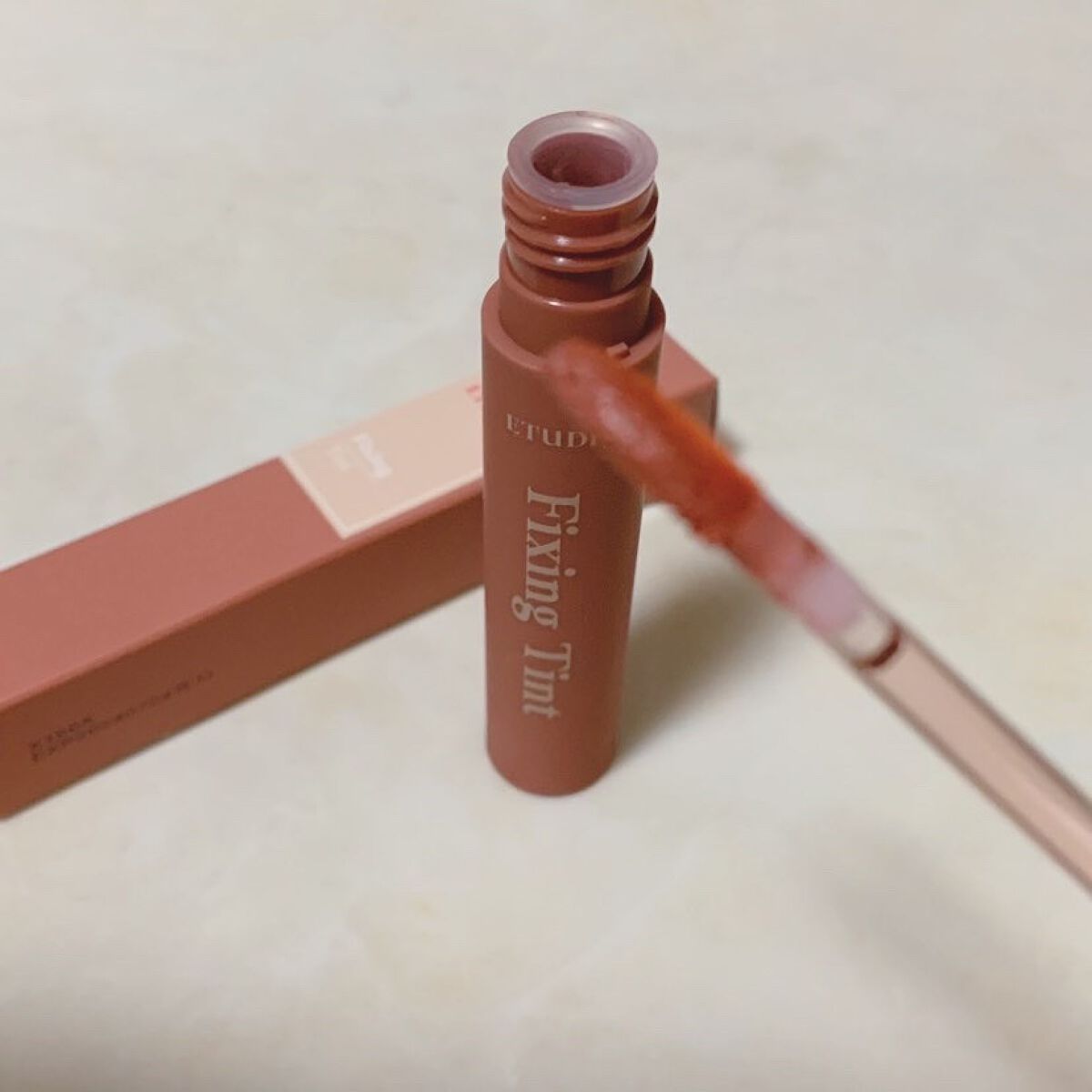 フィクシングティント/ETUDE/リップティントを使ったクチコミ(4枚目)