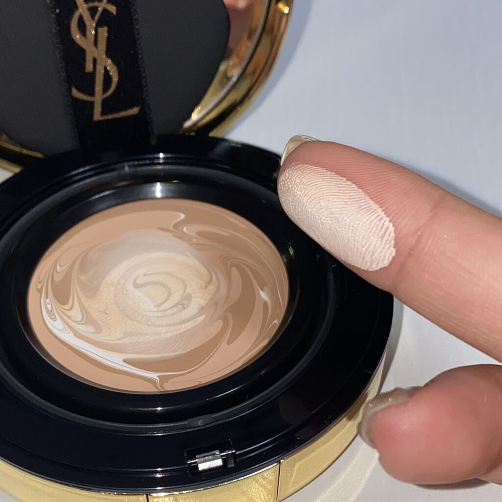 アンクル ド ポー マーブル エッセンス クリームパクト/YVES SAINT LAURENT BEAUTE/クッションファンデーションを使ったクチコミ（3枚目）