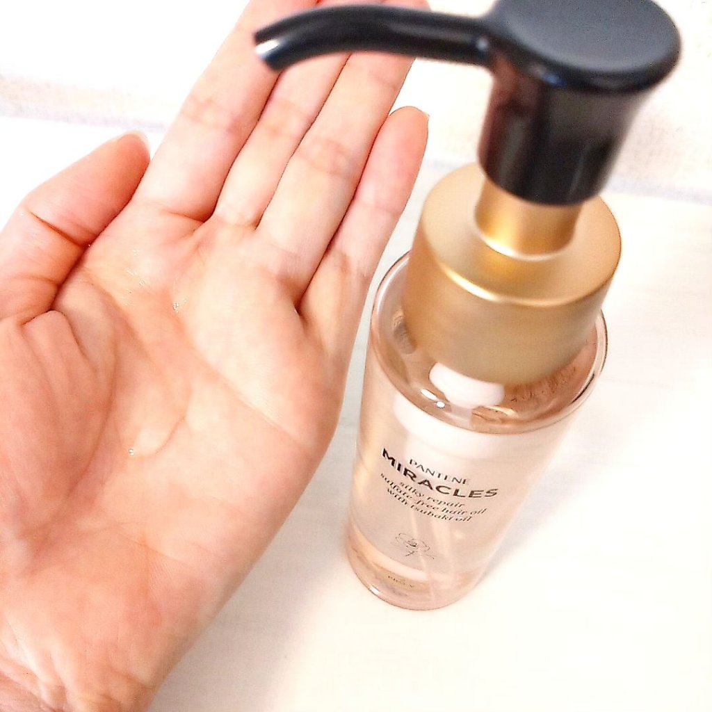 ミラクルズ シルキーリペア 洗い流さないトリートメント/パンテーン/ヘアオイルを使ったクチコミ（3枚目）