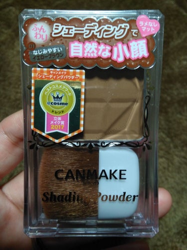 ▶▷CANMAKE　シェーディングパウダー　01

価格▶▷¥680

購入場所▶▷ドラッグストア


シェーディングが必須な私ですが、
この前セザンヌのスティックタイプのシェーディングを
使用していて