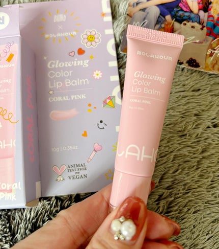 グロウイングカラーリップバーム/NOLAHOUR/口紅を使ったクチコミ(2枚目)