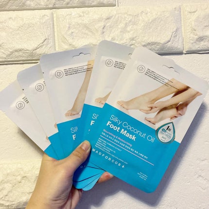 シルキーココナッツオイルフットマスク /MADFORCOS/レッグ・フットケアを使ったクチコミ(5枚目)